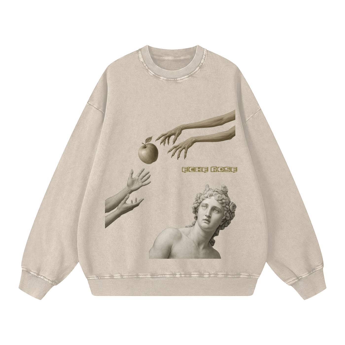 Snow Washed Oversized Sweatshirt
